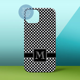 Coques Pour iPhone Cute Polka Dot Motif et Monogramme
