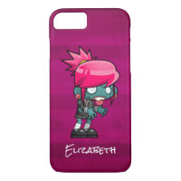 Cute Punk Rock Zombie Girl Personnalisée