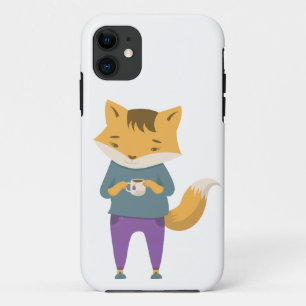 Case-Mate iPhone Case Cute renard avec tasse de thé