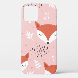 Case-Mate iPhone Case Cute renard sans couture motif, loup dessiné à la
