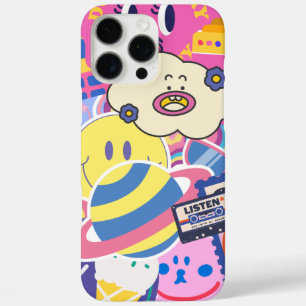 Coque iPhone 16 Pro Max Cute Retro Pastel esthétique Vintage Y2K/90's