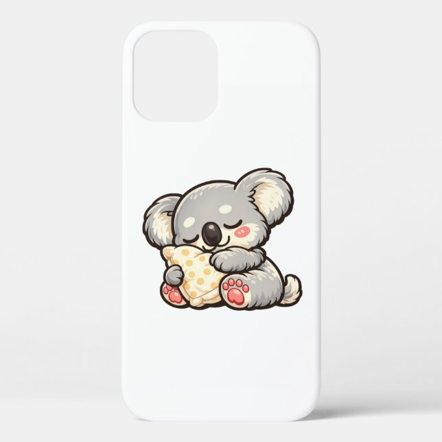 Coques Case-Mate iPhone Cute Sleeping Koala with Pillow (Verso)