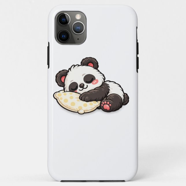 Coques Case-Mate iPhone Cute Sleeping Panda with Pillow (Dos)
