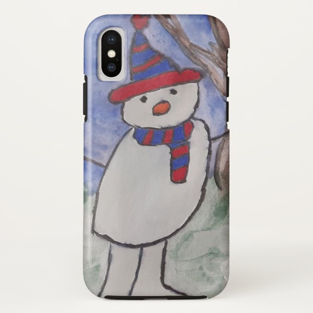 Coques Case-Mate iPhone Cute Snowman (Dos)