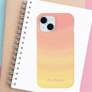 Coque Case-Mate iPhone Cute Stylish tendance rose et jaune fille