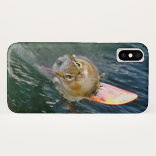 Coque Case-Mate Pour iPhone Cute Surfing Chipmunk