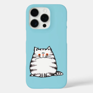 Coque iPhone 16 Pro Cute Tabby Cat - Kawaii kitty pour amoureux de les