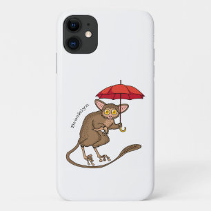 Case-Mate iPhone Case Cute Tarsier avec dessin animé parapluie