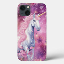 Cute Unicorn rose Imaginaire Floral Girly