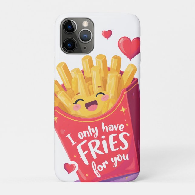 Coques Case-Mate iPhone Cute Valentine French Fries Pun (Dos)