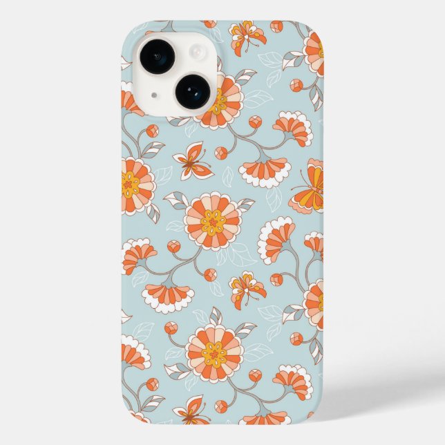 Coques Case-Mate iPhone Cute Vintage  Papillon Motif (Verso)