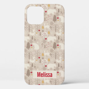 Case-Mate iPhone Case Cute Woodland Animaux Motifs nordiques