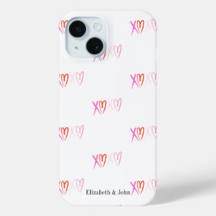 Coque Case-Mate iPhone Cute "XOXO" Coeurs Saint Valentin