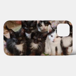 Case-Mate iPhone Case Cutest Baby Animals Black & White Kittens