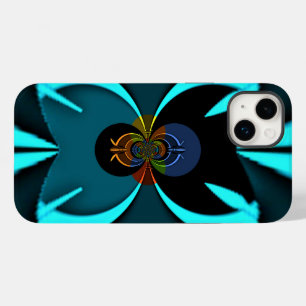 Coques Pour iPhone Cyan Abstrait Art Print