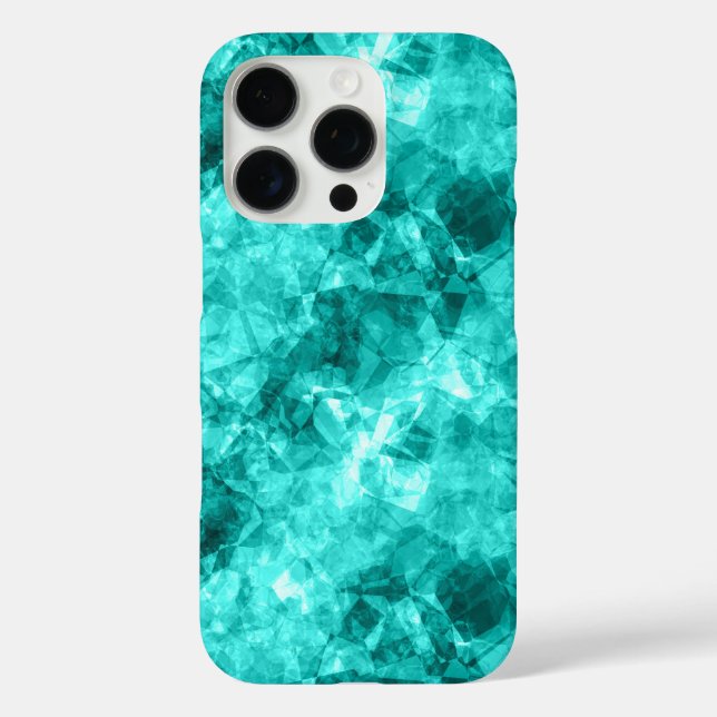 Coques Case-Mate iPhone Cyan Crumpled Texture (Verso)