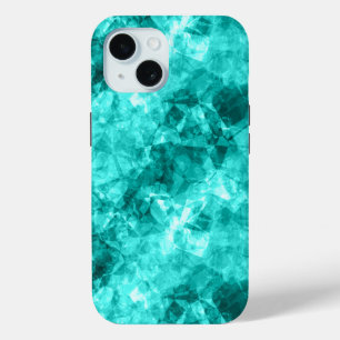 Coque Case-Mate iPhone Cyan Crumpled Texture