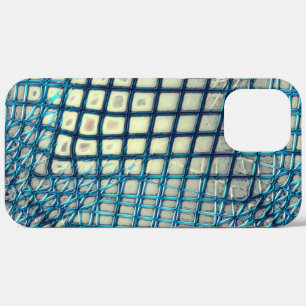 Case-Mate iPhone Case Cyan gris flou semblable à l'enchevêtrement du fil