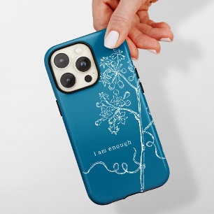 Coque Case-Mate iPhone Cyanotype Bleu Botanique Floral Personnalisé