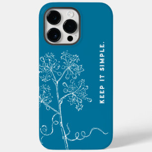 Coque Case-Mate iPhone Cyanotype bleu floral botanique personnalisé