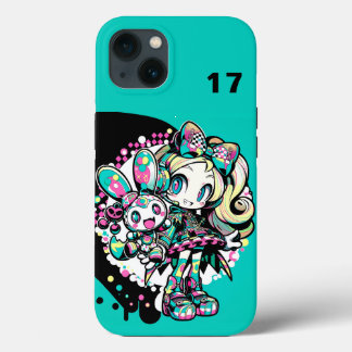 Case-Mate iPhone Case Cyberpunk Kawaii Anime Girl Custom Number