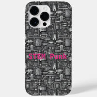 Cyberpunk PCB Electronics Circuit Board Motif