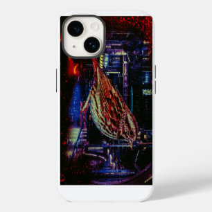 Coque Case-Mate iPhone Cyberpunk Sparrow dans Neon Cityscape