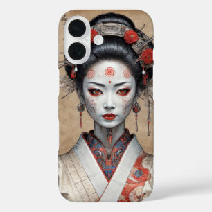 Coque Pour iPhone 16 Cyborg geisha Japon moderne couverture