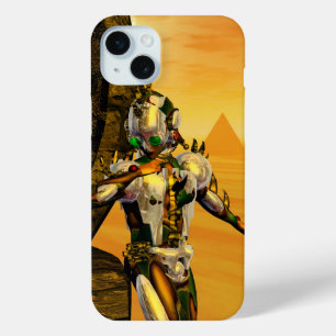 Coque iPhone 15 Mini CYBORG TITAN, DÉSERT HYPERION Science-fiction Scif