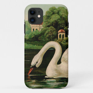 Coques Pour iPhone Cygne vintage dans le lac
