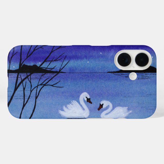 Coques Case-Mate iPhone Cygnes (Verso (horizontal))