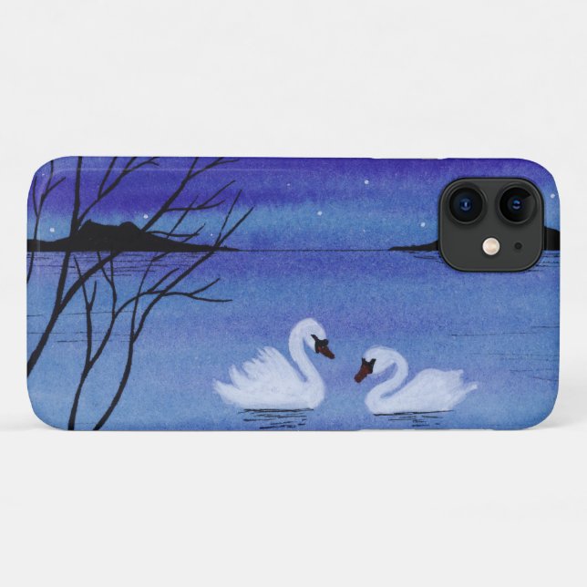 Coques Case-Mate iPhone Cygnes (Dos (Horizontal))