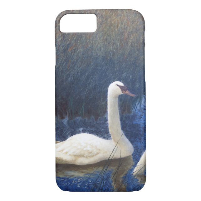 Coques Case-Mate iPhone Cygnes en roseaux, Bruno Liljefors (Dos)