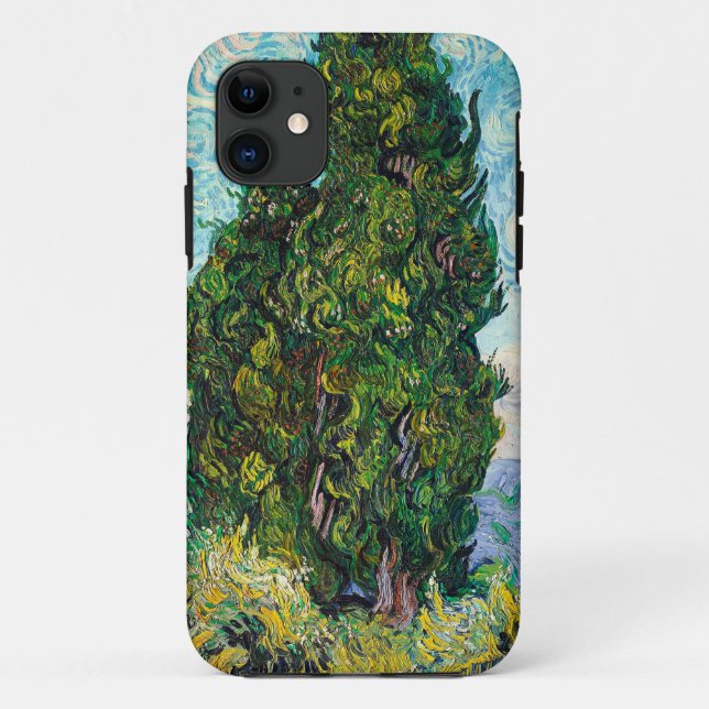 Coques Case-Mate iPhone Cyprès de Vincent Van Gogh Beaux-Arts (Dos)