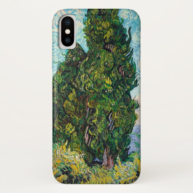 Coques Case-Mate iPhone Cyprès de Vincent Van Gogh Beaux-Arts (Dos)