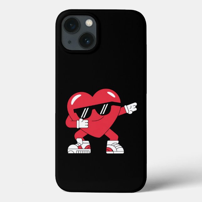Coques Case-Mate iPhone Dabbing Coeur drôle Cadeaux Valentines Jour (Verso)