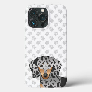 Case-Mate iPhone Case Dachshund à poil court bringé noir et feu & pattes