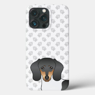 Case-Mate iPhone Case Dachshund à poil court piebalde noir et feu & patt
