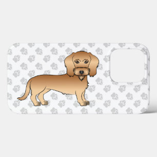 Case-Mate iPhone Case Dachshund à poil dur blé Cartoon Chien Et Pattes