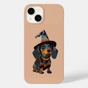 Coque Case-Mate iPhone Dachshund avec casquette d'Halloween