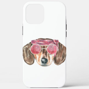 Case-Mate iPhone Case Dachshund drôle visage Hippie Chien