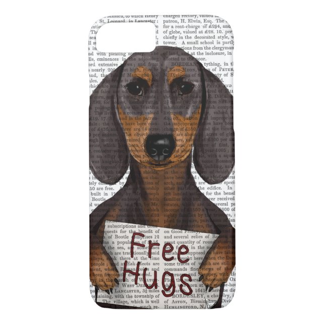 Coques Case-Mate iPhone Dachshund Free Hugs (Dos)