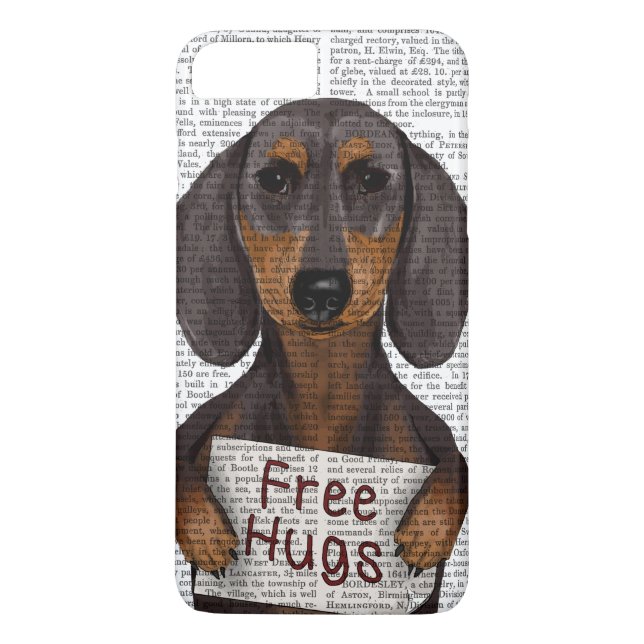 Coques Case-Mate iPhone Dachshund Free Hugs (Dos)