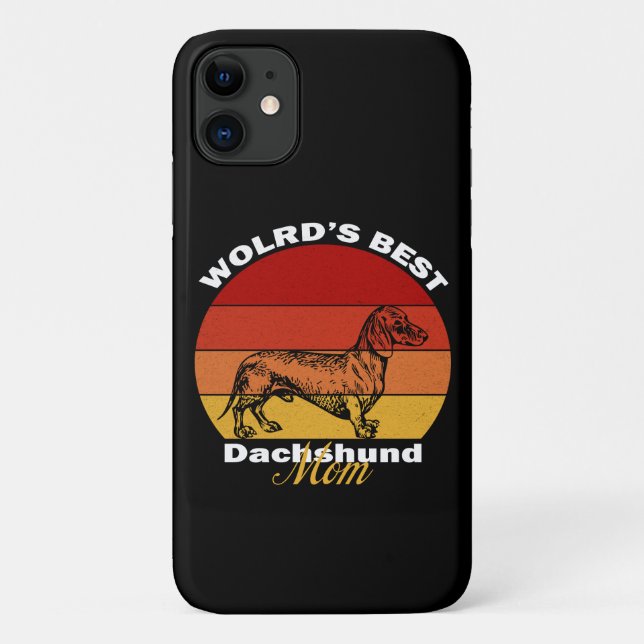 Coques Case-Mate iPhone Dachshund - La meilleure maman Dachshund du monde (Dos)