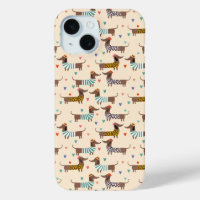 Dachshunds amusants en Casquette et pulls