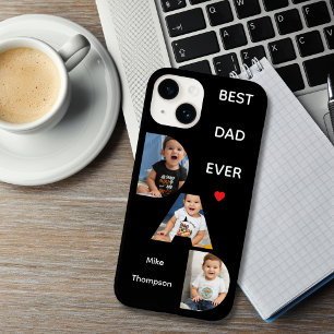 Coque Case-Mate iPhone DAD Typographie 3 Photo Noir Minimaliste iPhone