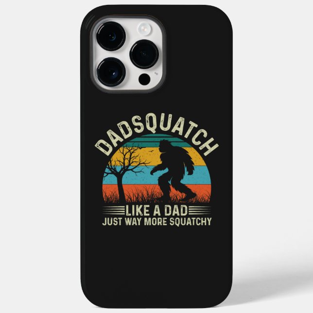 Coques Case-Mate iPhone Dadsquatch Comme Un Père Juste Beaucoup Plus De Sq (Verso)