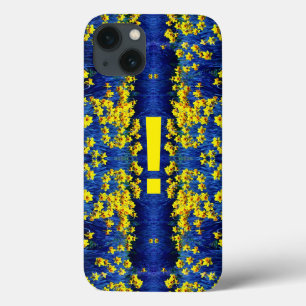 Case-Mate iPhone Case Daffodique Ressort Marque d'exclamation jaune bleu