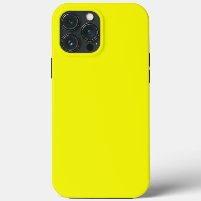 Coques Case-Mate iPhone Daffodique solide jaune (Verso)