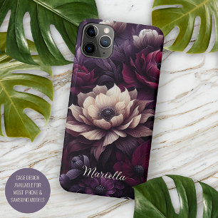 Case-Mate iPhone Case Dahlia Floral Victorien Gothique Foncé Personnalis